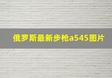 俄罗斯最新步枪a545图片