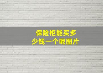 保险柜能买多少钱一个呢图片