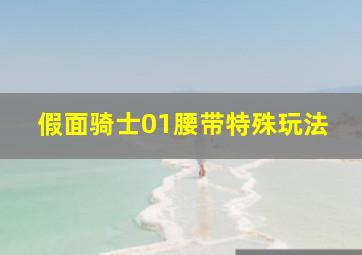 假面骑士01腰带特殊玩法