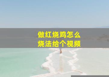 做红烧鸡怎么烧法给个视频