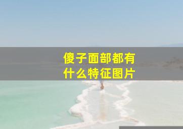 傻子面部都有什么特征图片