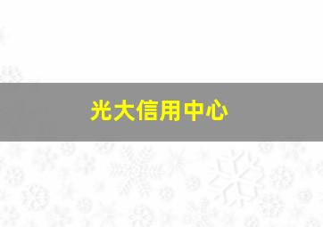 光大信用中心