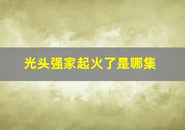 光头强家起火了是哪集