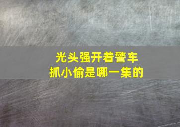 光头强开着警车抓小偷是哪一集的