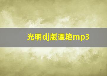 光明dj版谭艳mp3