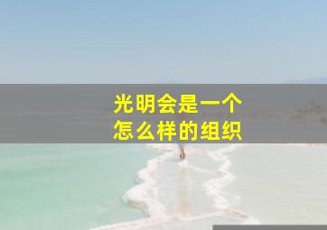 光明会是一个怎么样的组织