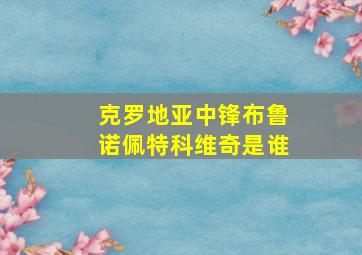 克罗地亚中锋布鲁诺佩特科维奇是谁