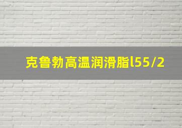 克鲁勃高温润滑脂l55/2