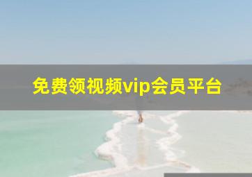 免费领视频vip会员平台