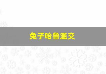 兔子哈鲁滥交