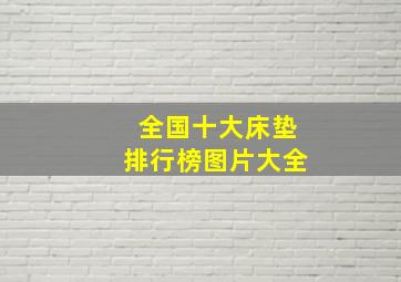 全国十大床垫排行榜图片大全