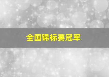 全国锦标赛冠军