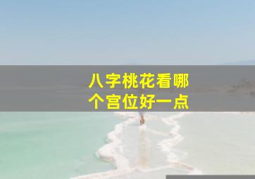 八字桃花看哪个宫位好一点