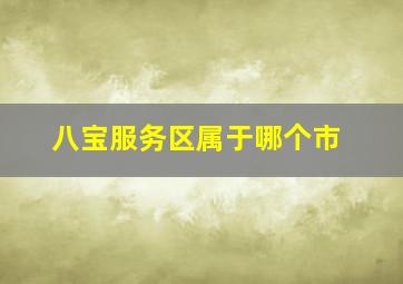 八宝服务区属于哪个市