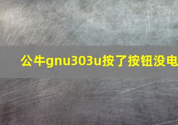 公牛gnu303u按了按钮没电