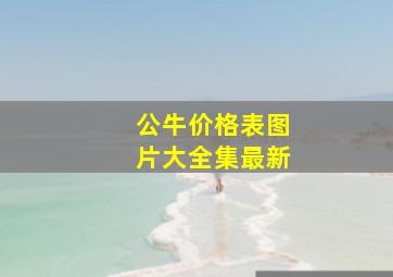 公牛价格表图片大全集最新