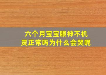 六个月宝宝眼神不机灵正常吗为什么会哭呢