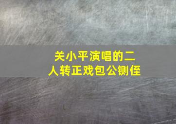 关小平演唱的二人转正戏包公铡侄