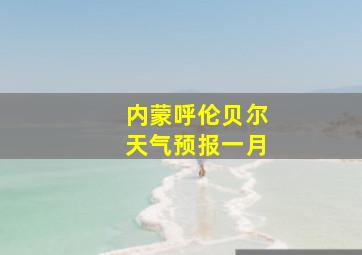 内蒙呼伦贝尔天气预报一月