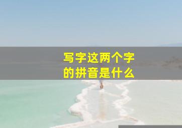 写字这两个字的拼音是什么