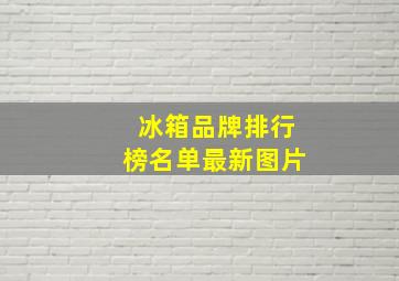 冰箱品牌排行榜名单最新图片