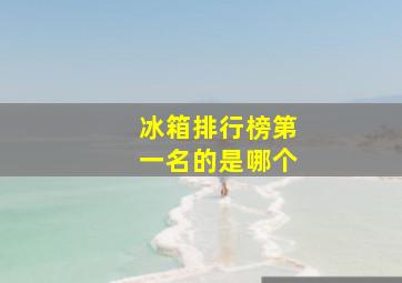 冰箱排行榜第一名的是哪个