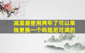 减震器使用两年了可以单独更换一个吗阻尼可调的