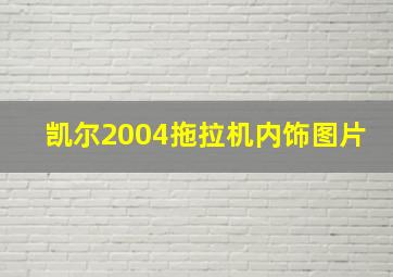 凯尔2004拖拉机内饰图片