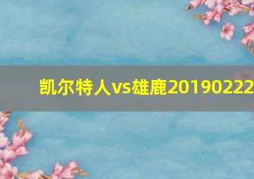 凯尔特人vs雄鹿20190222