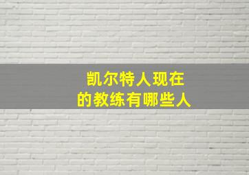 凯尔特人现在的教练有哪些人