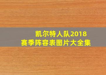 凯尔特人队2018赛季阵容表图片大全集