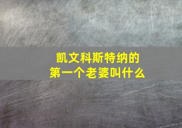 凯文科斯特纳的第一个老婆叫什么