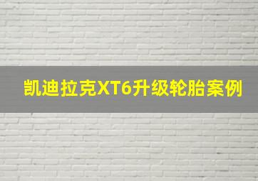 凯迪拉克XT6升级轮胎案例