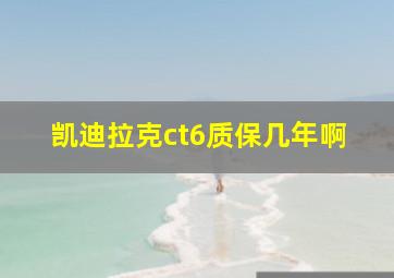 凯迪拉克ct6质保几年啊