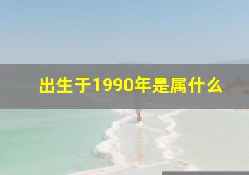 出生于1990年是属什么