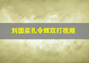 刘国梁孔令辉双打视频