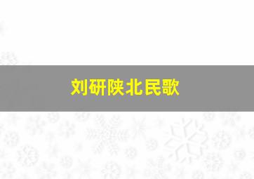 刘研陕北民歌