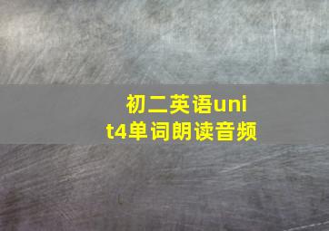 初二英语unit4单词朗读音频