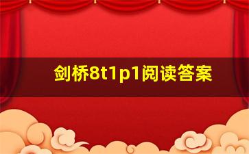 剑桥8t1p1阅读答案