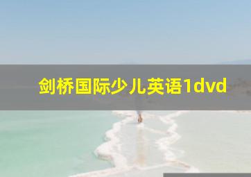 剑桥国际少儿英语1dvd