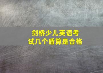 剑桥少儿英语考试几个盾算是合格