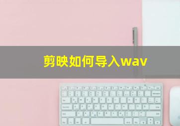 剪映如何导入wav