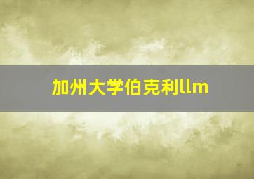 加州大学伯克利llm