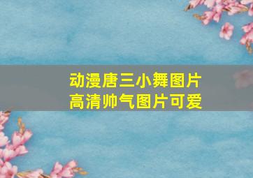 动漫唐三小舞图片高清帅气图片可爱