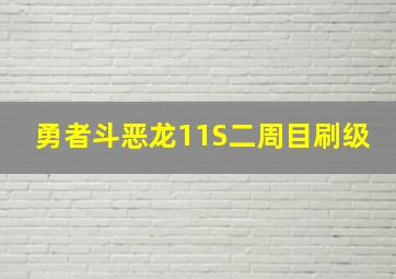 勇者斗恶龙11S二周目刷级