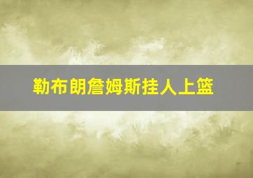 勒布朗詹姆斯挂人上篮