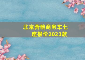 北京奔驰商务车七座报价2023款