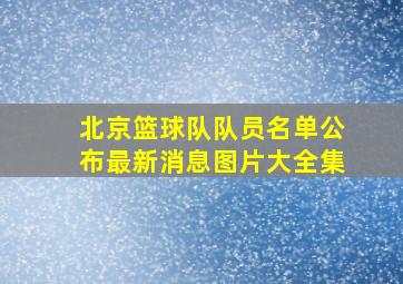 北京篮球队队员名单公布最新消息图片大全集