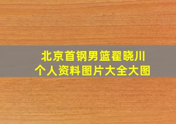 北京首钢男篮翟晓川个人资料图片大全大图