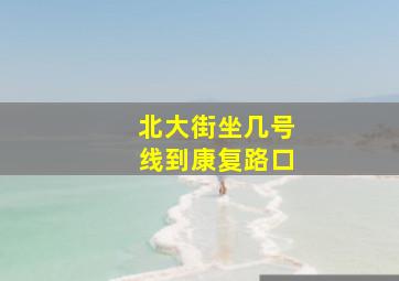 北大街坐几号线到康复路口